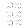 Left Horseshoe Clips Plastic Right Sliver Zinc Plated 2288