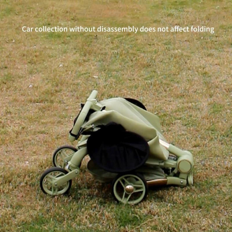 Breathable Strollers Sunshade Awning Pocket Pushchair Canopy for Baby with Easy Installation and Storage Feature