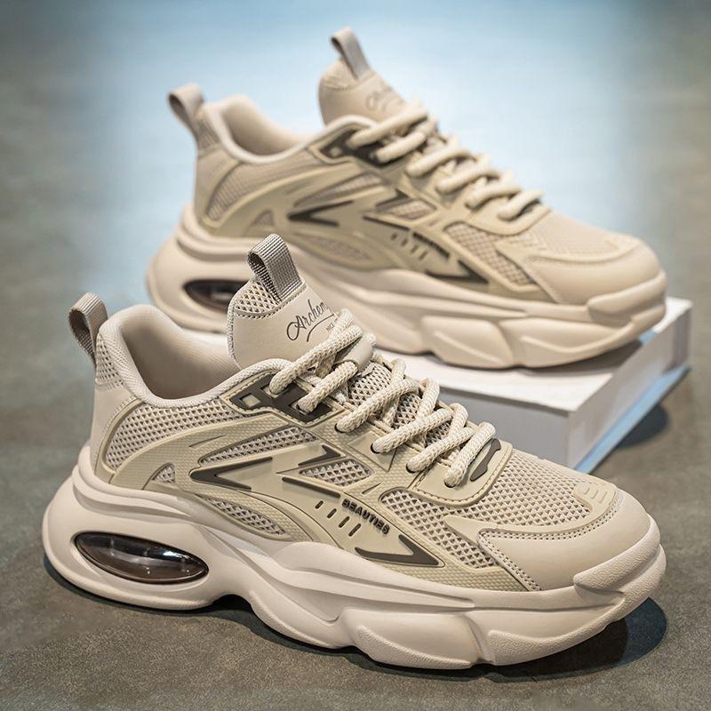 Fashion Men's Height-increasing Platform Shoes New Breathable Versatile Casual Sneakers Comfortable Wear-resistant Running Shoes