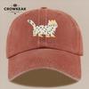 pc Cute Cartoon Cat Pattern Printed Baseball Cap HipHop Trend Black Papa Trucker Hat Breathable and Comfortable Solid Colo