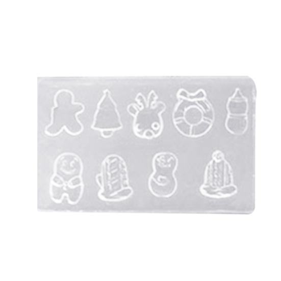 Cat Ice Cream Nail Ornament Carving Silicone Mold Jewelry Decor Making Tools