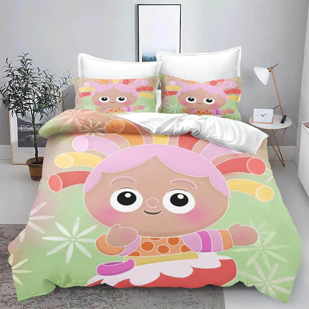 Garten Baby Bedrucktes Bettwäscheset Bettbezug Queen Baumwolle Niedlich Bedruckt Cartoon Steppdeckenbezug 100% Polyester Anime