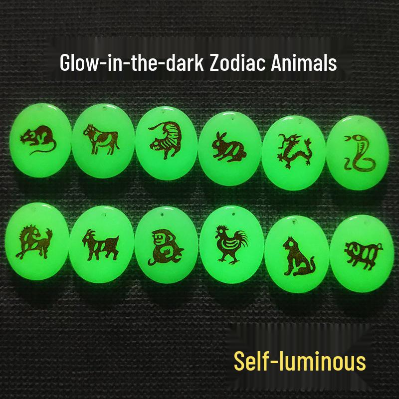 Customized Zodiac Glow-in-the-Dark Children's Necklace Pendant