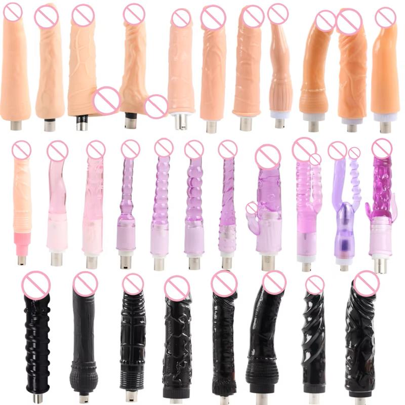 FREDORCH Sex Machine Attachment 3XLR 3PRONG Attachment Dildo For Women and Men Sex Masturbation Love Machine Dildo Sex Toys