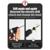 2 Pcs Quick Change Drill Bit Holder Extension 1/4" Hex Shank Quick Coupling Wear Resistant for Garage Auto Repair Jobs