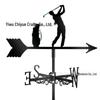 Weather Vane Ornament: Outdoor Wrought Iron Spray-Painted Roof Decoration Metal Craft
