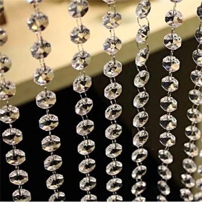 Bedroom Octagonal Pearl Curtain, Living Room Entrance Curtain, Partition Lighting Fixture, 1 Meter