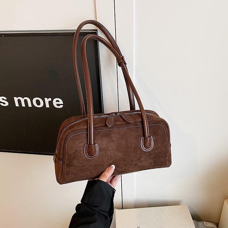 New fashion retro pillow bag autumn large capacity shoulder armpit bag texture commuter bag women's bag