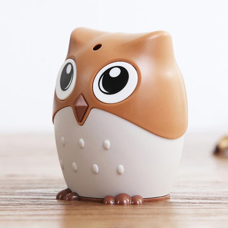 Cartoon Owl Toothpick Holder Desktop Automatic Toothpick Dispenser Container