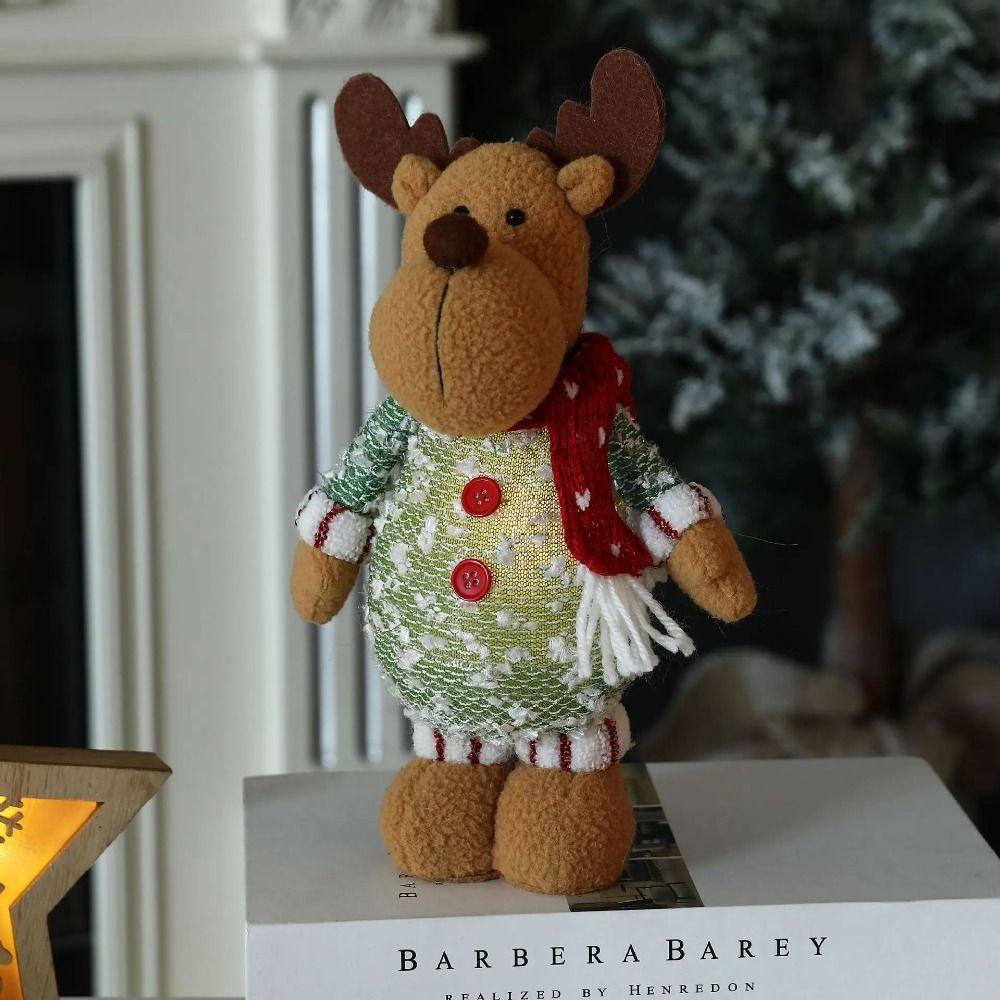 Snowman Christmas Decorations Santa Claus Party Gifts Happy New Year Christmas Standing Doll Home