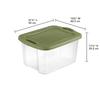 40 Quart EZ Carry Storage Bin with Full Grip Handles Efficient Home Organization and Stacking