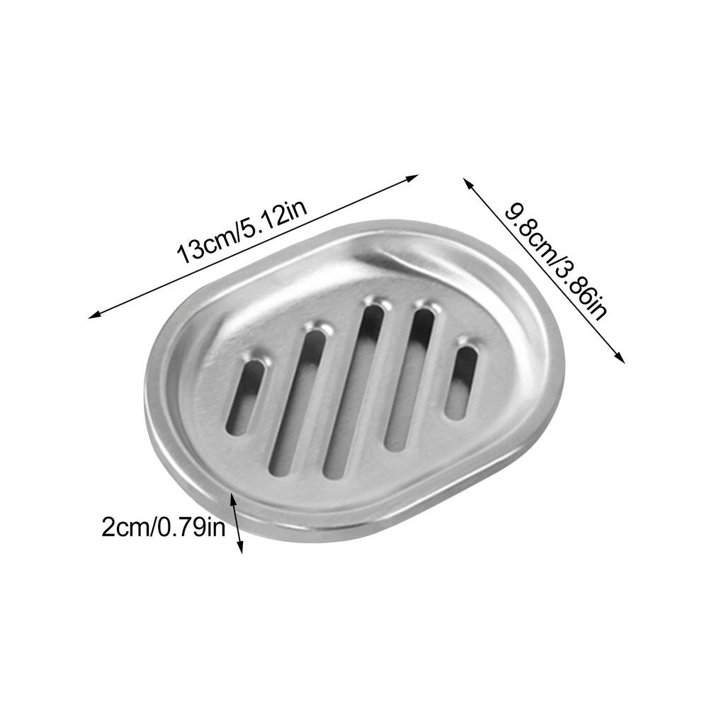 Nerezová ocelová miska na mýdlo, kovový držák na mýdlo do koupelny, kuchyňský dřez, koupelna, domácí sprchový box, držák na mýdlo, dvojitá vrstva, odtoková miska na mýdlo