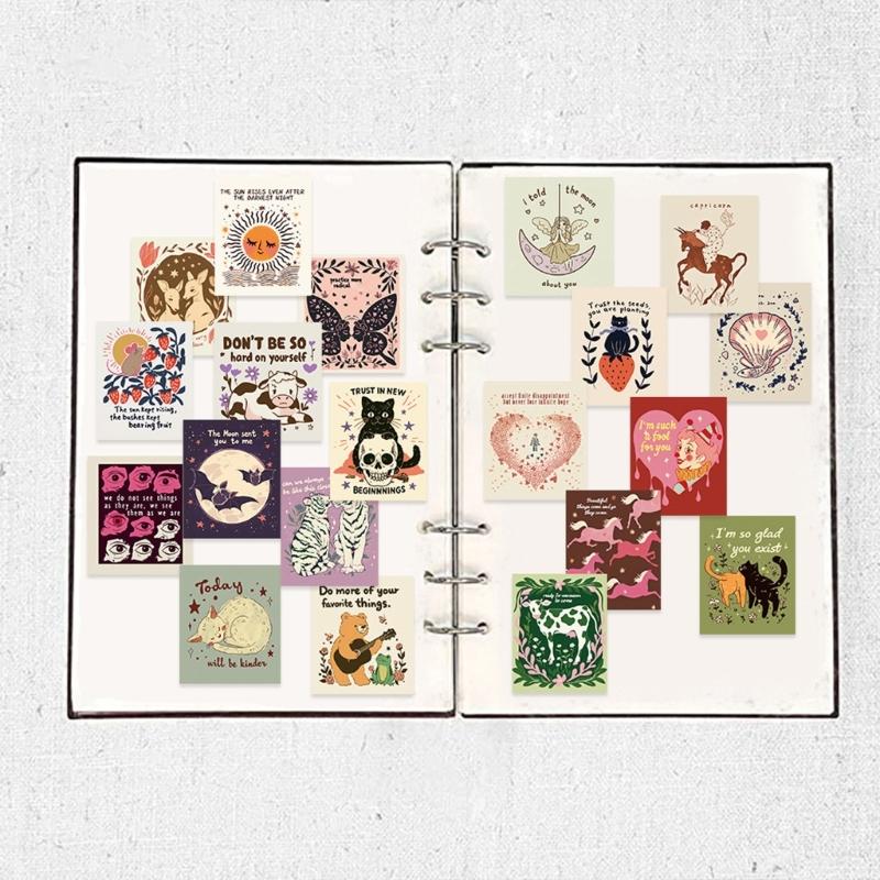 PVC Cartoon Stickers Pack Of 50 Reusable Motivational Decals Labels Safe For Kids Teens School Supplies Craft Projects