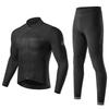 ROCKBROS Cycling Long Cycling Top and Bottom Cold Fleece Cycling Bicycle Road Sports Jersey, Autumn/Winter, Sleeve, Wear, Set, Windproof, Protection,