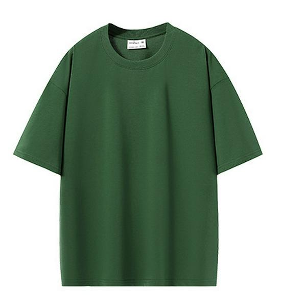 

2025 Summer Unisex Double Yarn Drop Shoulder T-Shirt - Casual Loose Plus Size, Short Sleeve 3XL (190-210 jin)