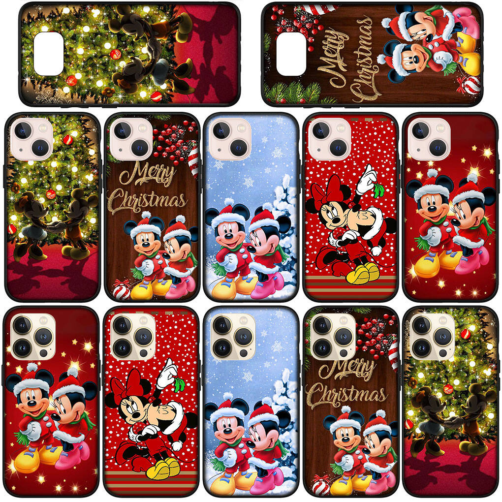 Phone Case for iPhone 17 16 15 Xiaomi Poco F8 F7 X7 X6 M8 C85 C75 Redmi Note 14 13 12 11 Pro Max A3 A4 14C 13C 15C Merry Christmas Mickey Minnie Cover