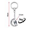 Marvel Superhero Iron Man Energy Reactor Keychain Double-sided Rotating Moon Pendant