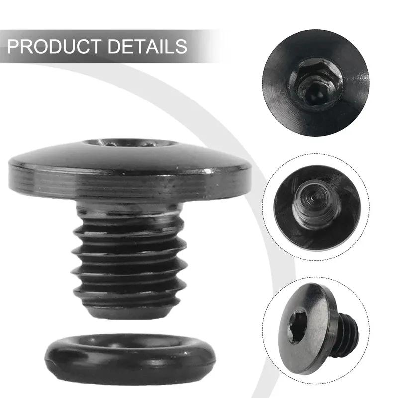 M5 Bicycle Hydraulic Disc Brakes Screw Bike Bleed Screw Bolt With O-Ring Parts For Shimano XT, SLX, Zee, Deore & LX