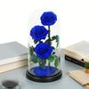 Eternal Flower Glass Cover Three Flowers First Prince Sansheng III Qixi Festival Valentine's Day Gift Eternal Rose