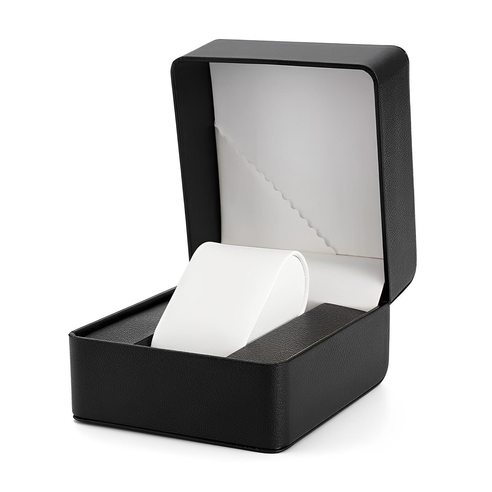 Высококачественная упаковка для ювелирных изделий и часов, Коробка для часов из ПУ-кожи, Витрина для часов, Подарочная коробка чёрный