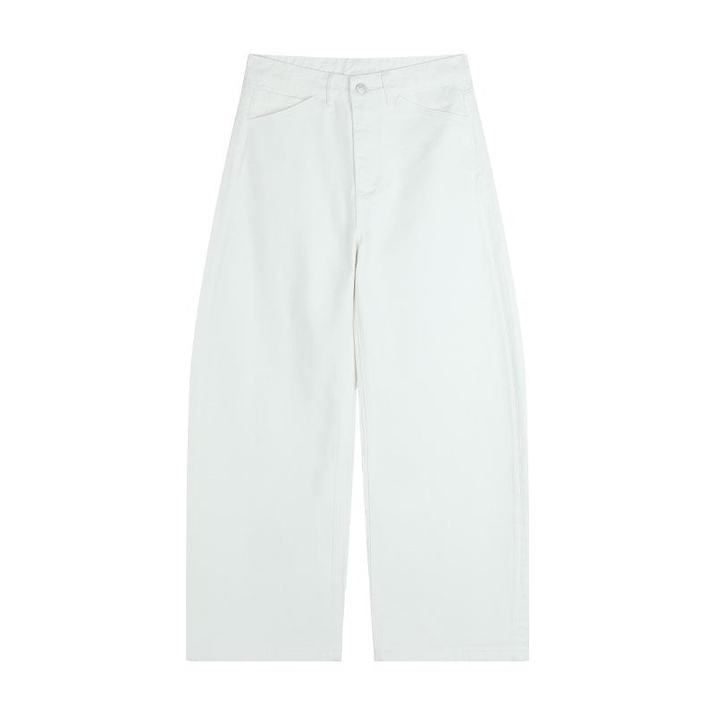 

CLEAN SPACE Women s 2025 High Waist Slimming Jeans - Versatile Straight Leg Pants белый