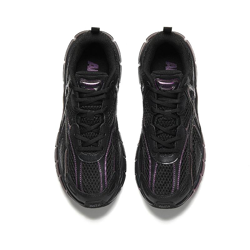 Anta Fu Yao 2.0 Men Retro Trendy Casual Dad Shoes Black Chameleon Purple Green 112548801R-1
