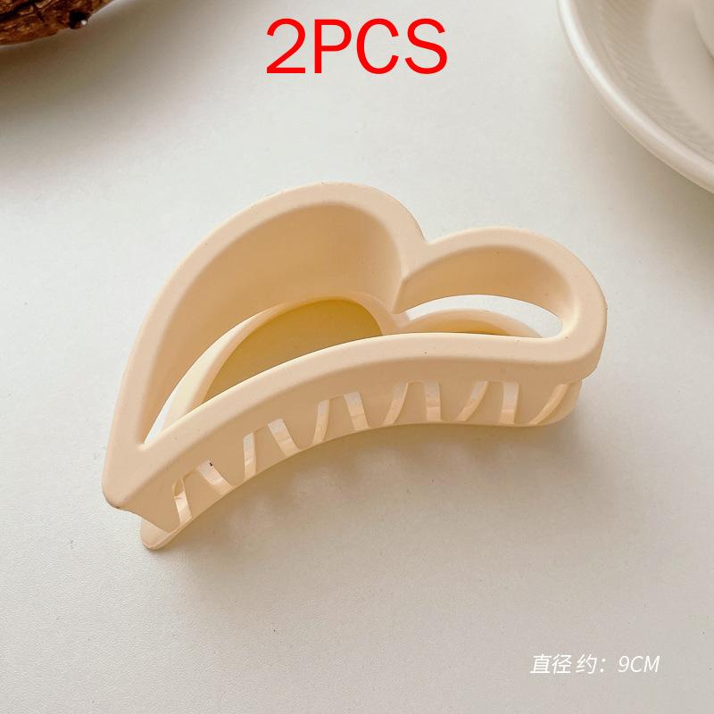 2 ΤΕΜ Premium Σετ Κεφαλών Νέο Γυναικείο Κλιπ Κλιπ Νύχι Μόδας Καφέ Μαύρο Ακρυλικό Μεγάλες Φουρκέτες Claw For Lady Clip Barrette Αξεσουάρ μαλλιών