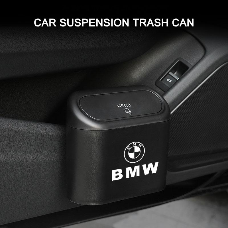 Car Vehicle Case Storage Box Black ABS Square Pressing Trash Can for BMW G01 G02 F22 F23 E46 E93 E39 G26 F01 F02 F06 G32 G20 G29