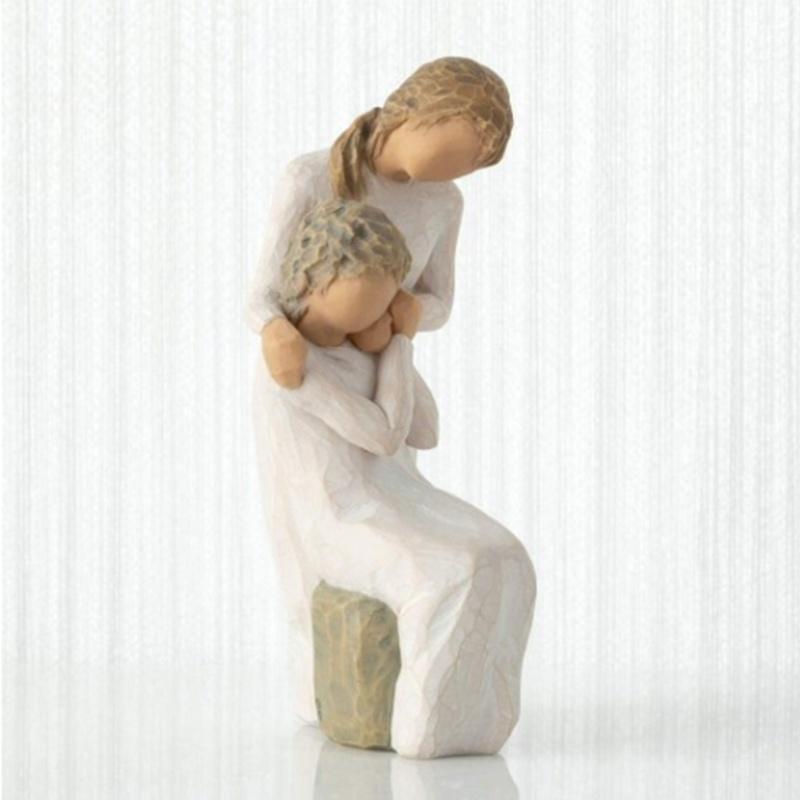 Handmade Imitation Wood Carving Resin Crafts Home Decoration Gift For Couples