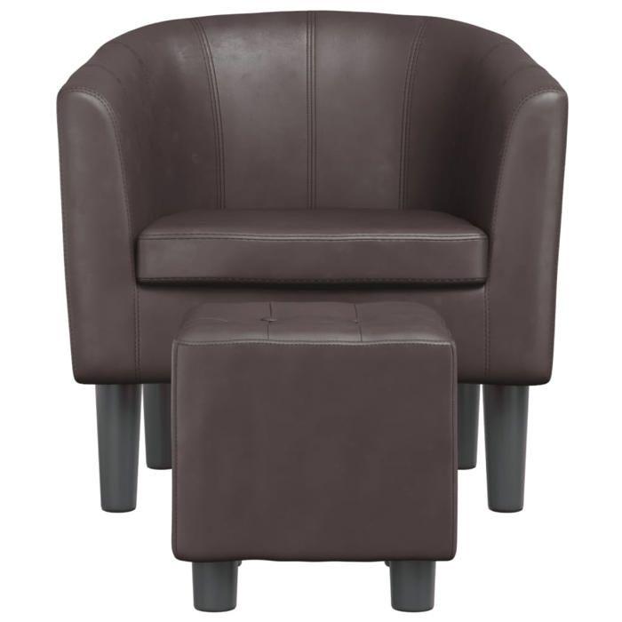 VidaXL Cabriolet Armchair with Footrest, Chair with Backrest, Seat with Armrests, Office Sofa Living Room Bedroom, 356493
