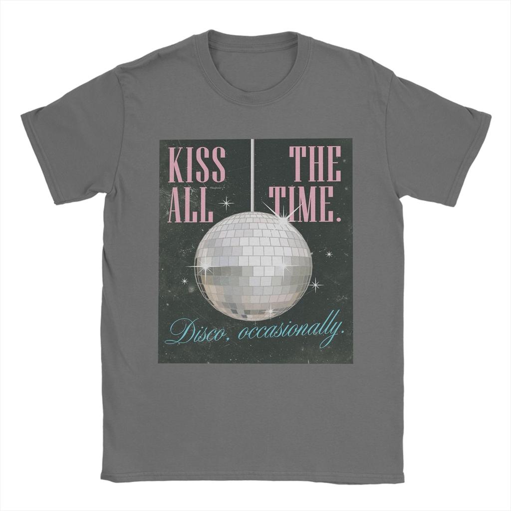 Men Harry Styles Kiss All The Time Disco Occasionally T Shirts Cotton Tops Fashion Short Sleeve Round Collar Tees Summer TShirt