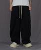 Deuneiji Wide Cotton Cargo Pants Black 0287