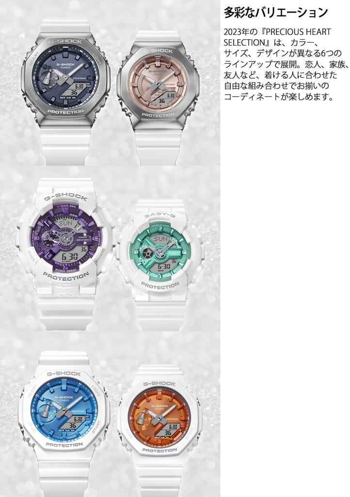 BABY-G Watch PRECIOUS HEART SELECTION White [Casio] BA-110XWS-7AJF Women's