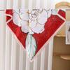 New ethnic style decoration Yunjin forging small scarf elegant small floral silk scarf women's versatile small square scarf