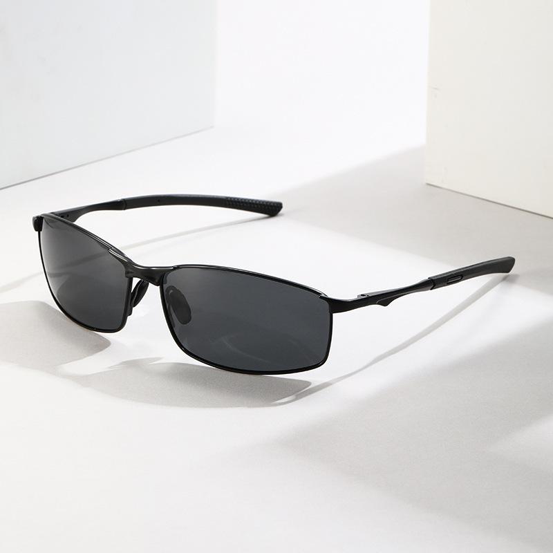 Day And Night Polarized Light Color-Changing Sunglasses Outdoor Sports Cycling Glasses Small Frame Metal Men'S Sunglasses Night Vision Glasses