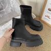 Thick-soled Martin Boots Women's 2025 New Spring and Autumn Fashion Single Boots Small Boots Show Height and Thin Boots Popular Short Boots