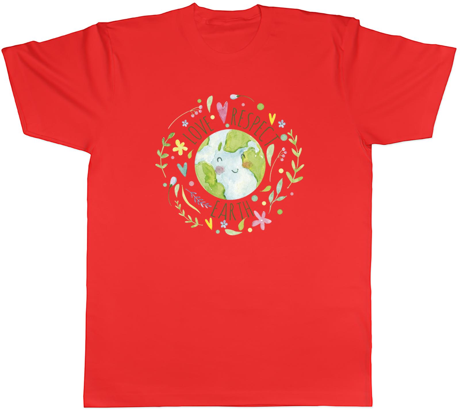 Love Respect Earth Unisexs TShirt Climate Change Global Warming Unisex Tee Gift S