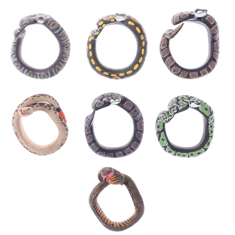 Tricky Funny Spoof Simulation Snake Toy Snake Bracelet Novelty Halloween Gift