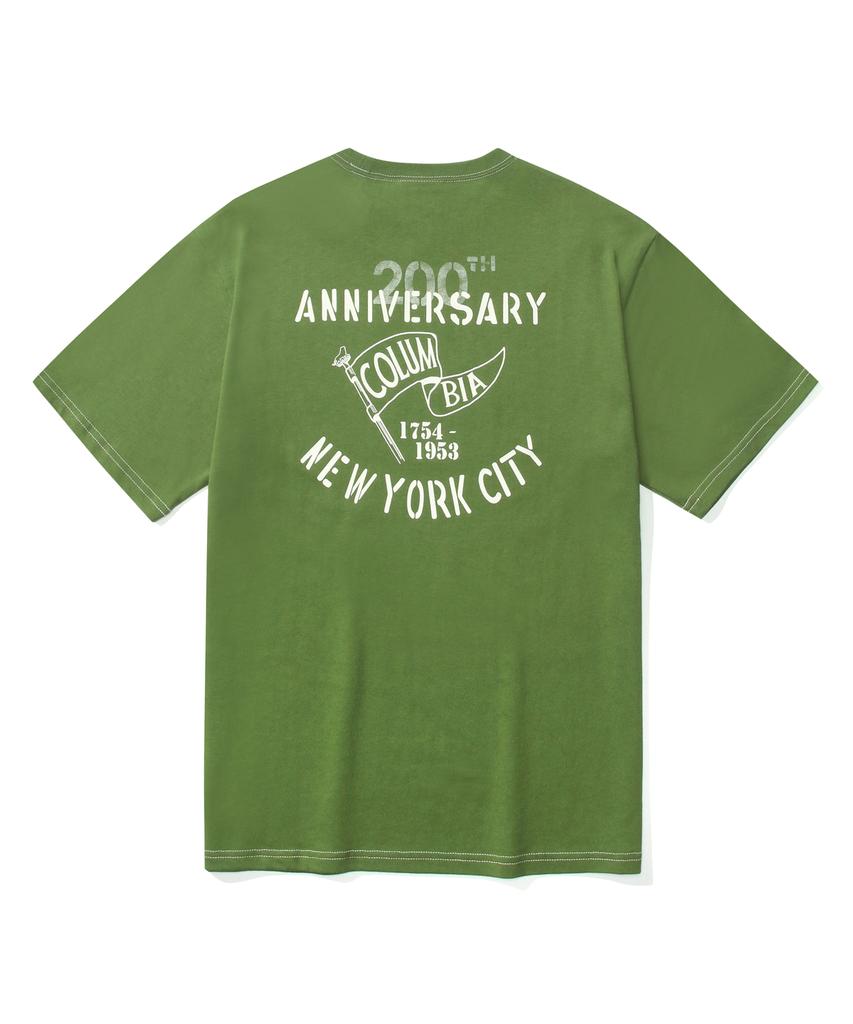 COLUMBIA UNIVERSITY 200Th Anniversary Limited Spring/Summer T-Shirts Olive