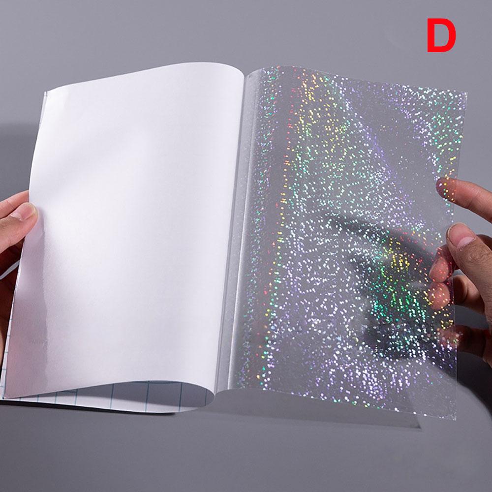 20 Φύλλα Μέγεθος A4 Ολογραφική Ταινία Κρύας Επικάλυψης Διάφανη Αυτοκόλλητη Βινυλική Ετικέτα Αδιάβροχη 8,3x11,7 Ίντσες 5 Στυλ