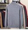 [100% Sheep Wool] Heavy Duty Thickened Half Height Zipper Collar Woolen Sweater for Men's Autumn and Winter Warmth Sweater