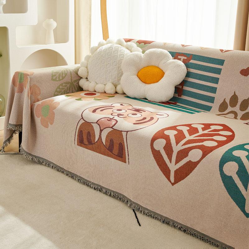 Sofa Towel Universal Nordic Ins Style Cover Cloth Full Cover Sofa Cushion Cover Cover Blanket Single Three Person Universal Four Seasons