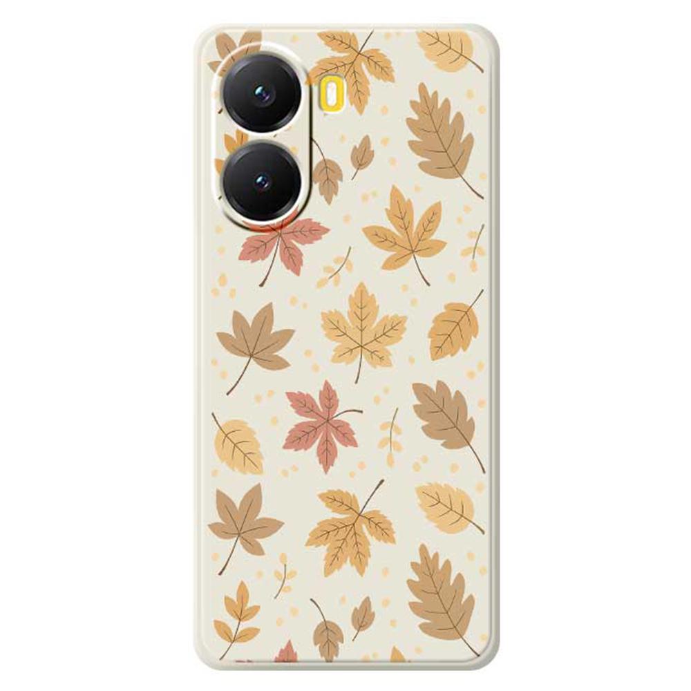For Xiaomi Redmi Turbo 4 5G/Poco X7 Pro 5G Case Leaves Pattern Printing Straight Edge TPU Phone Back Cover