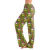 Women's Casual Christmas Print Pants with No Pockets for Holiday