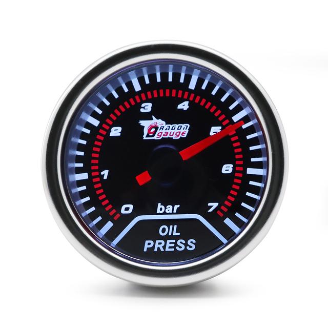 Boost/Vacuum/Water Temp/Oil Temp/Oil Press/Voltage/Tachometer/Air Fuel Ratio/EGT Gauge 52mm Analog Led White Case