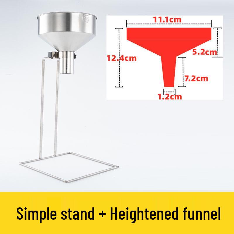 

Stainless Steel Large Caliber Hopper with Stand - Oil-Proof Vacuum Bag Dispensing Funnel