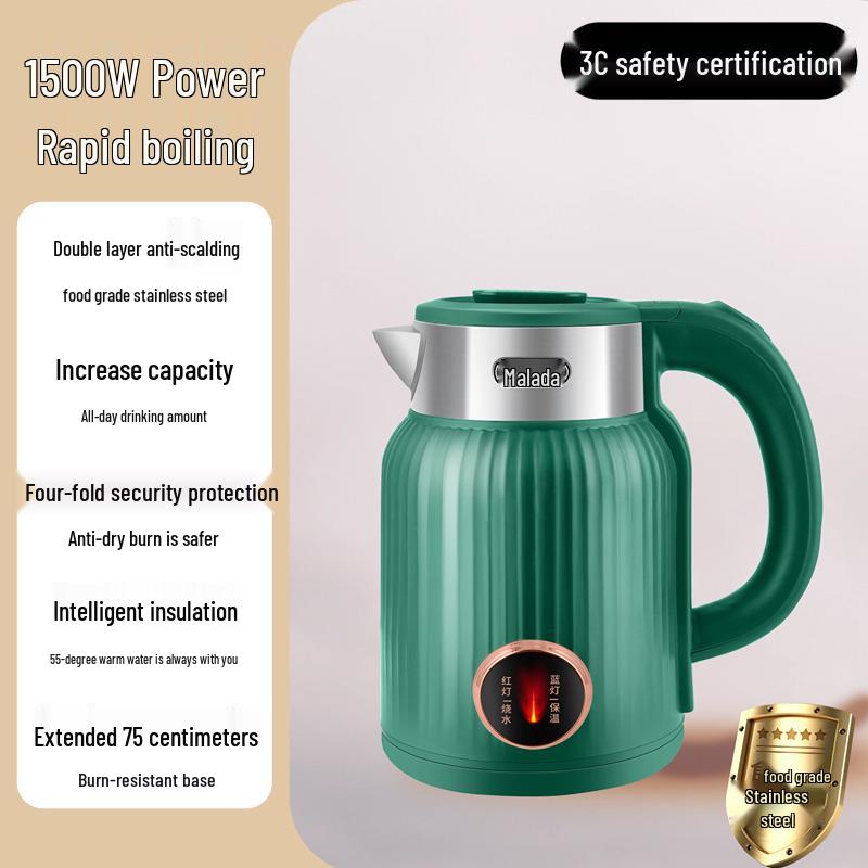 Wanlida 2025 Electric Kettle: Automatic Power-Off, Large Capacity, Insulated Boil, Household Use