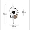 Modern Minimalist Swing Wall Clock - Silent Pendulum Decor for Living Room & Entryway, Elegant Wall Clock