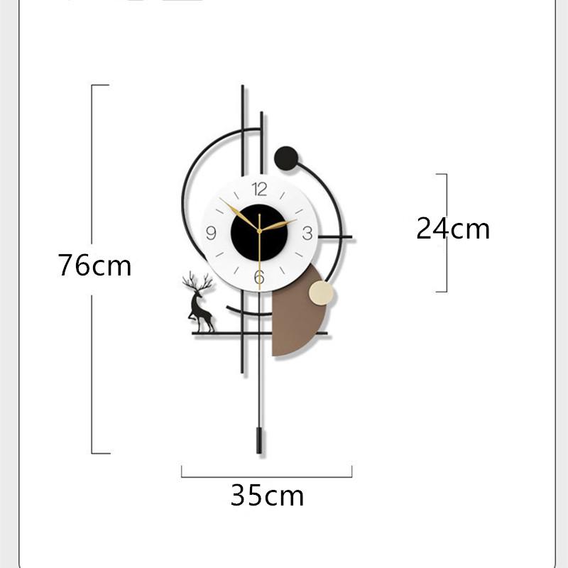 Modern Minimalist Swing Wall Clock - Silent Pendulum Decor for Living Room & Entryway, Elegant Wall Clock