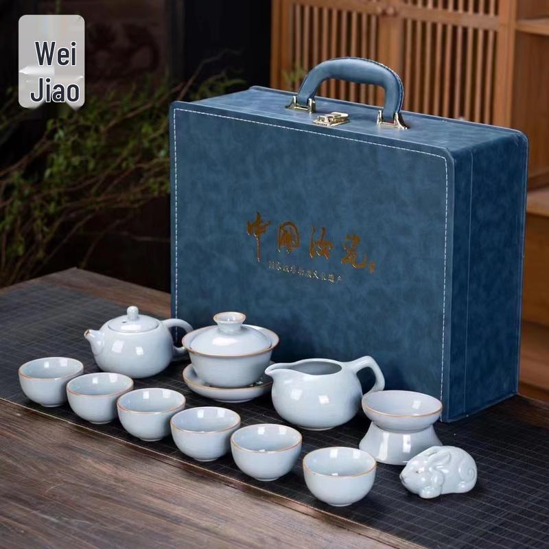 Weiyi Ru Kiln Ceramic Tea Set